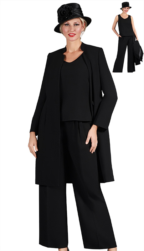 Giovanna S0753-BLK Ladies Pant Suit