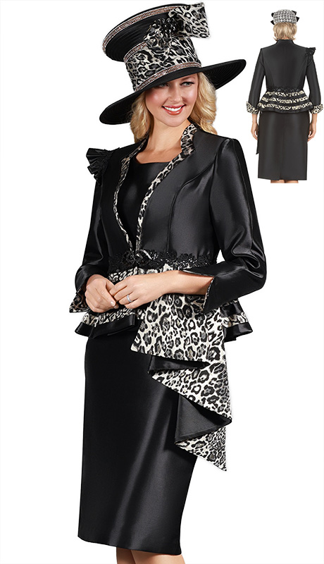 Giovanna 1213-H Ladies Church Suit-Hat