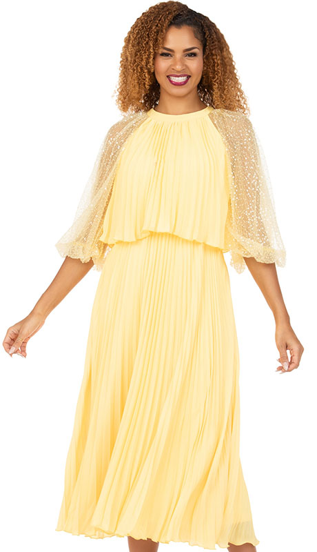 Giovanna D2456-YLW Church Dress