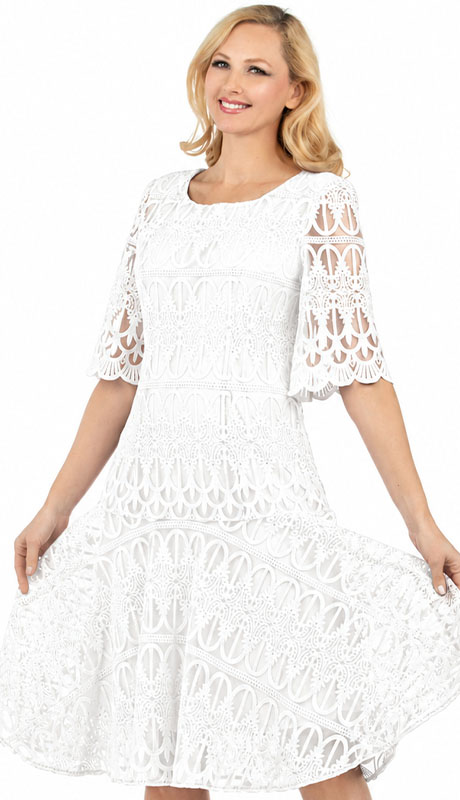 Giovanna D1641-WHT Church Dress