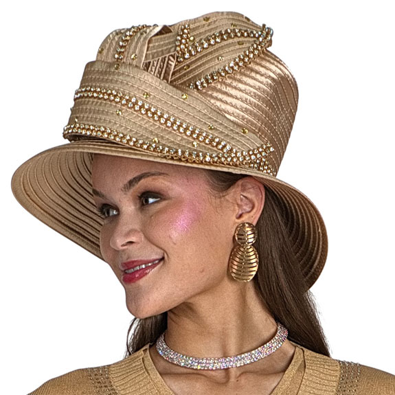 Lily and Taylor HAT H102-GLD