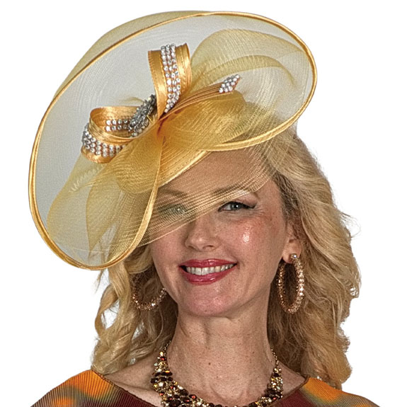Lily and Taylor HAT H132-GLD