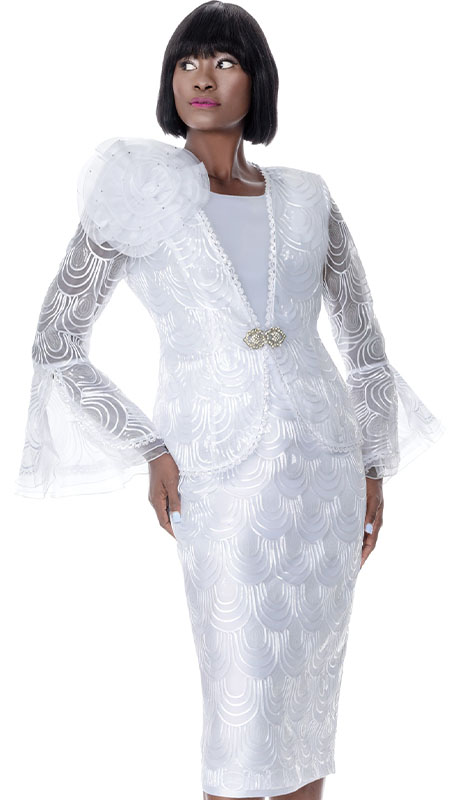 Terramina 7005-WHT Church Suit