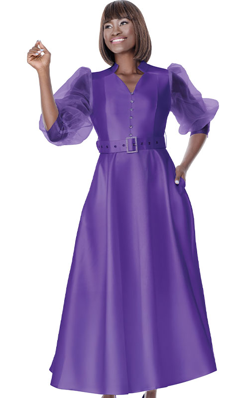 Terramina 7033-PUR Church Dress