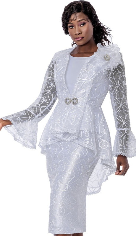 Terramina 7184-WHT Church Suit