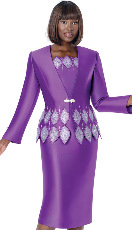 Susanna 3006-PUR Church Suit