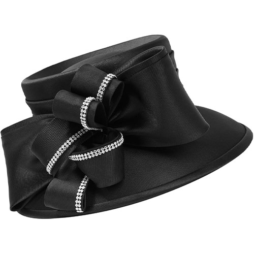 Giovanna H0960-BLK Church Hat