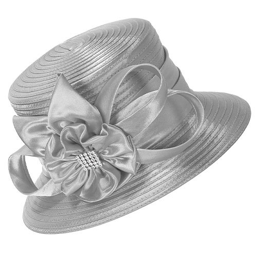 Giovanna HR944-SLV Church Hat