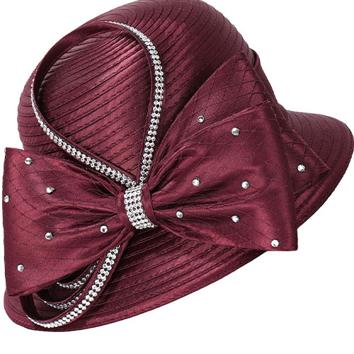 Giovanna HR1062-BUR Church Hat
