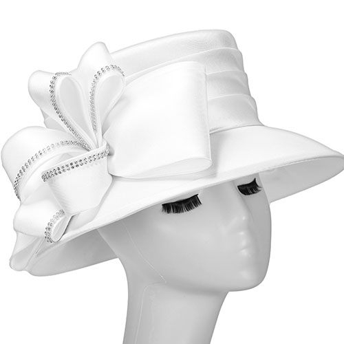 Giovanna H0960-WHT Church Hat