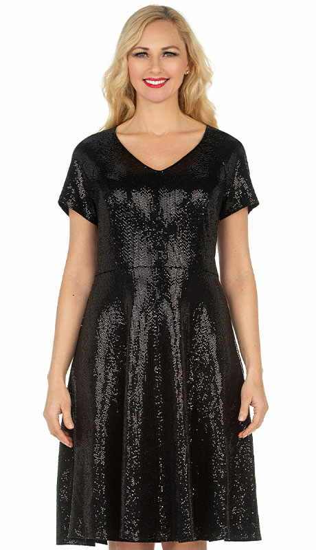 Giovanna D1620-BLK Ladies Church Dress