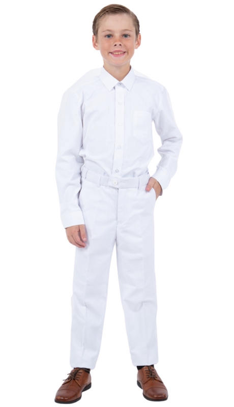 PERRY ELLIS BOYS Suit-PBP408-4A-WHITE