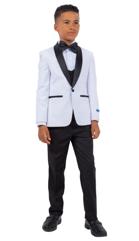 PERRY ELLIS BOYS Suit-PBT283-08-WHT