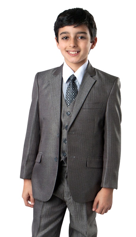 Tazzio Boys Suit B349-02-SILVER