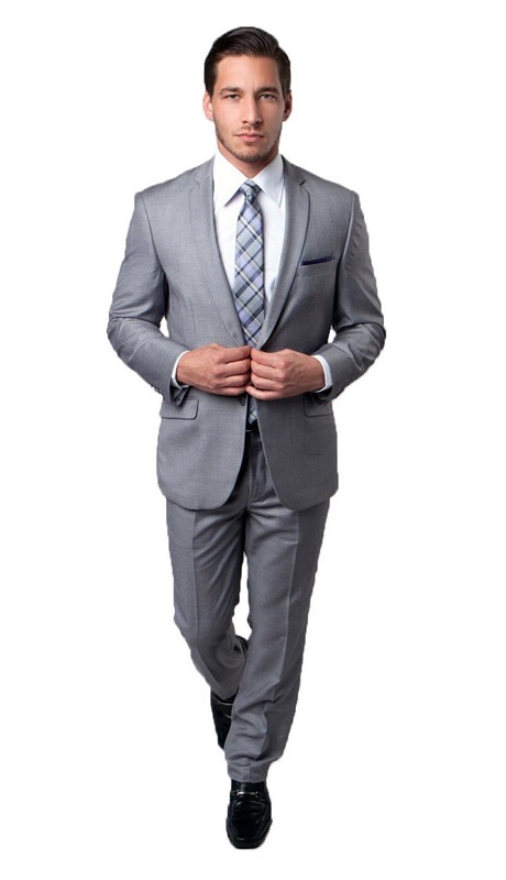Tazzio Mens Suit M130S-02-LT-GRY