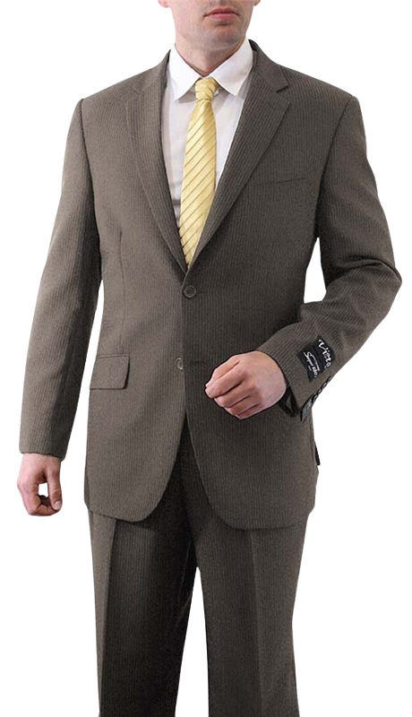 Tazzio Mens Suit M162-04-BROWN-LT.BROWN 