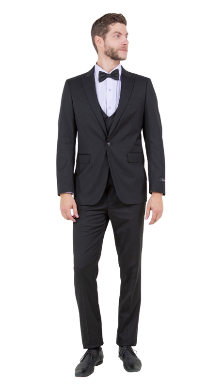 Tazzio Mens Suit M336SK-01-BLACK