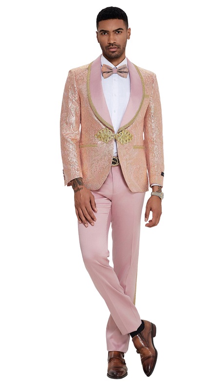Tazzio Mens Suit M413SK-02-PINK