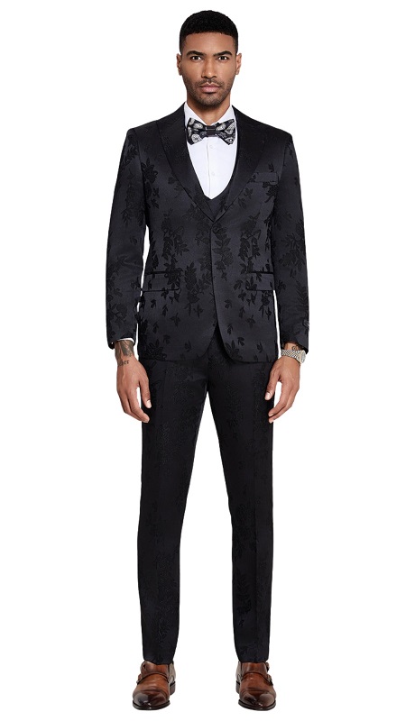 Tazzio Mens Suit M414SK-01-BALCK