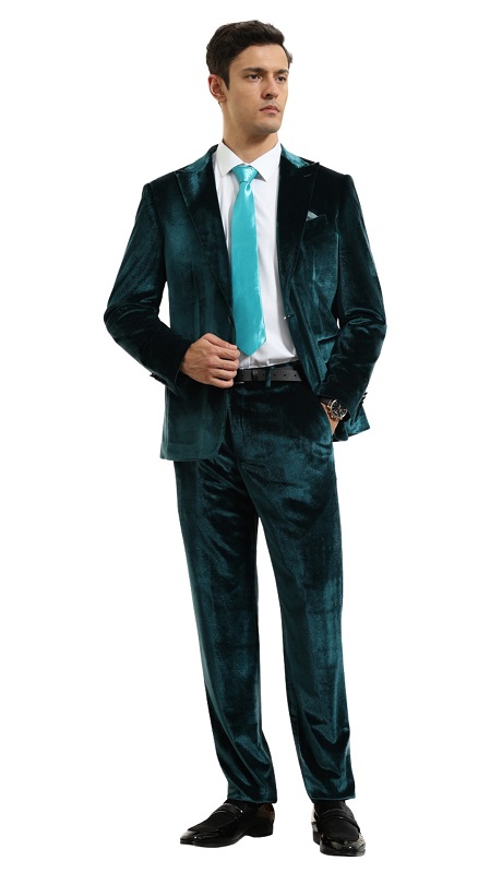 Tazzio Mens Suit M425SK-06-TEAL
