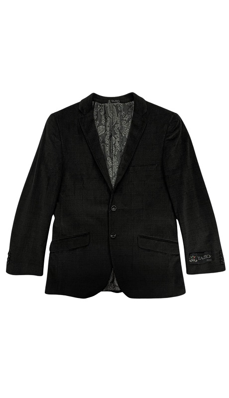 Tazzio Mens Sports Coat MJ107-blk