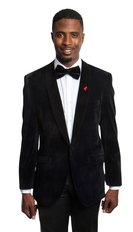 Tazzio Mens Sports Coat MJ163S-BLK