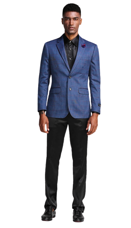 Empire Mens Sport Coat MJ283S-BLUE