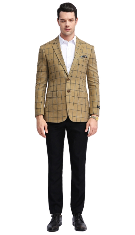 Tazzio Mens Sports Coat MJ306S-04-GOLD