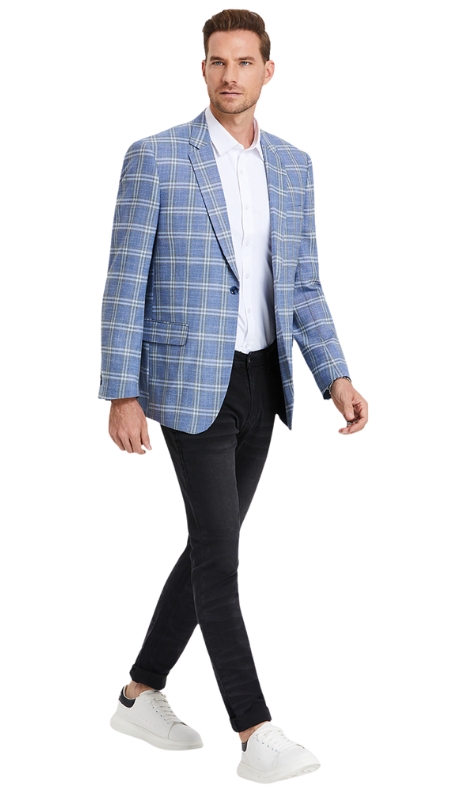  Empire Mens Sports Coat MJ369-02-BLUE