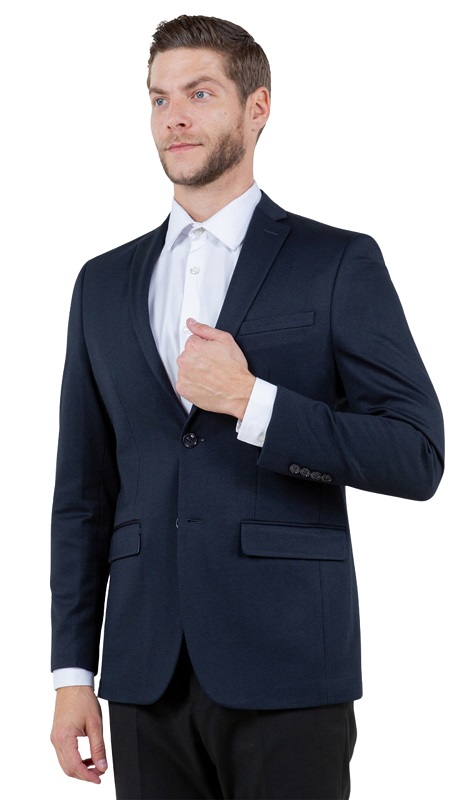 ZeGarie Mens Sports Coat MJ378S-02-NAVY