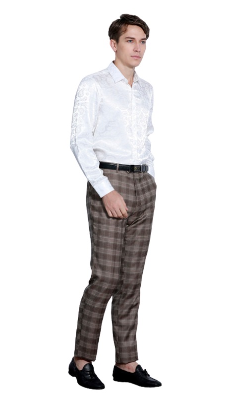 Tazzio Mens Pants-MP111SK-01-COFFEE