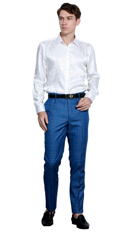 Tazzio Mens Pants-MP112SK-03-INDIGO 