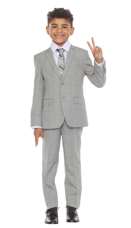 PERRY ELLIS BOYS Suit-PB415-02-GREY