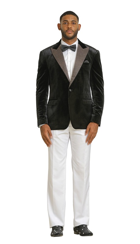 Stacy Adams SMJ823H1-01-BLK Mens Jacket