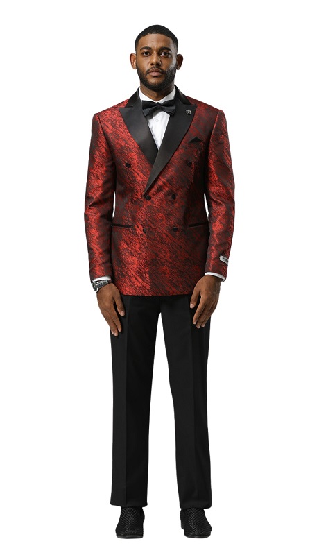 Stacy Adams SMJ825H1-03-RED Mens Jacket