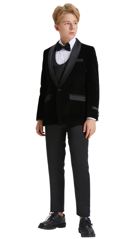 Tazzio Boys Suit BTV409S-00-BLK