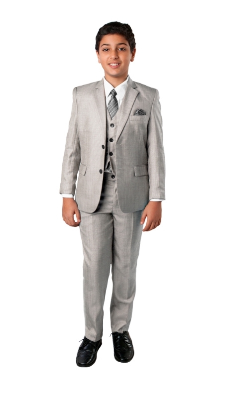 Tazzio Boys Suit B394-05-LT-GRY