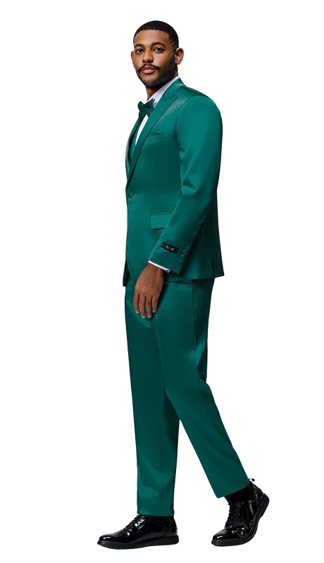 Tazzio Mens Suit-M390SK-07-Green