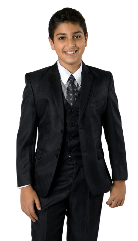 Tazzio Boys Suit B349-01-BLK
