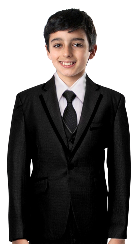 Tazzio Boys Suit B351-01-BLK