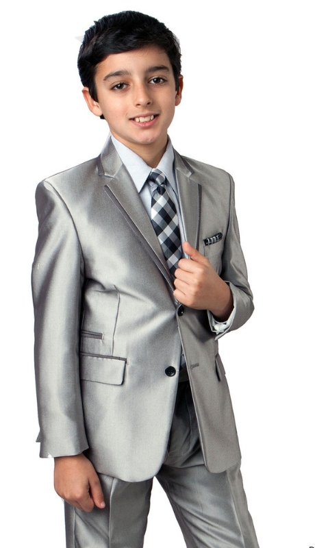Tazzio Boys Suit B355-01-SIL