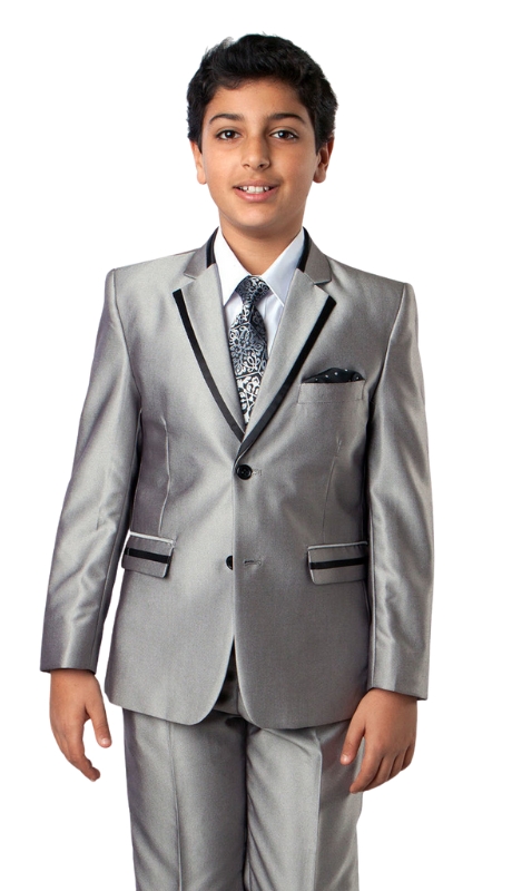 Tazzio Boys Suit B357-01-BLK-SIL