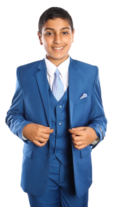 Tazzio Boys Suit B363-09-INDIGO