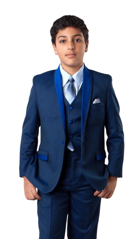 Tazzio Boys Suit B365-02-BLUE