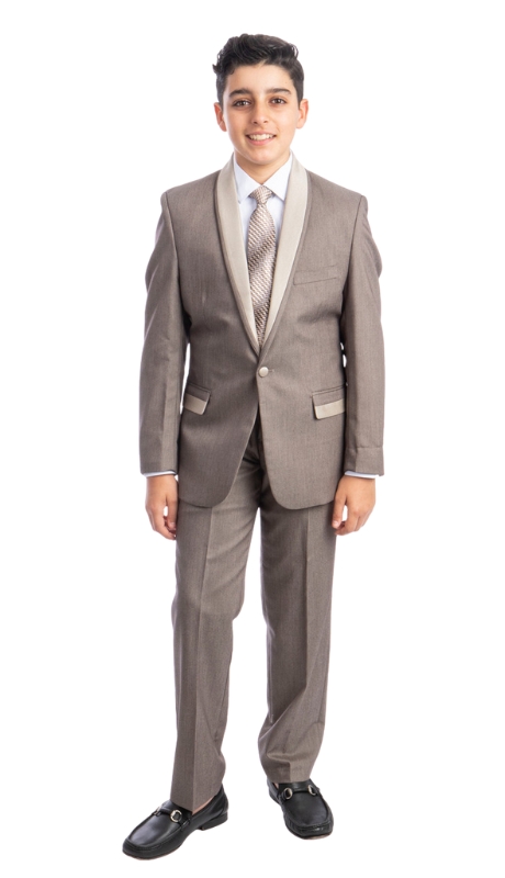 Tazzio Boys Suit B365-03-CAFE