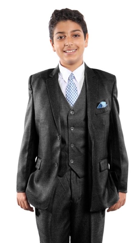 Tazzio Boys Suit B371-01-BLK