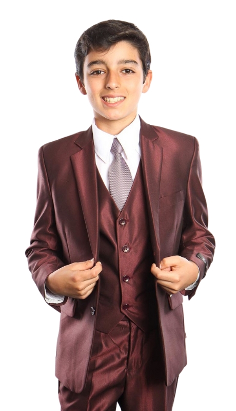 Tazzio Boys Suit B371-03-BURG