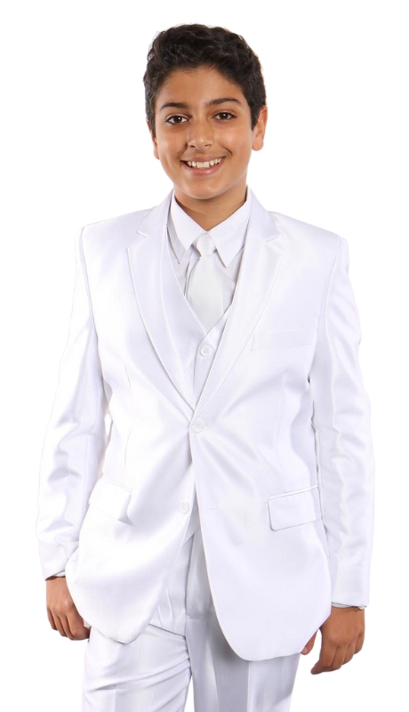 Tazzio Boys Suit B372-05-WHT