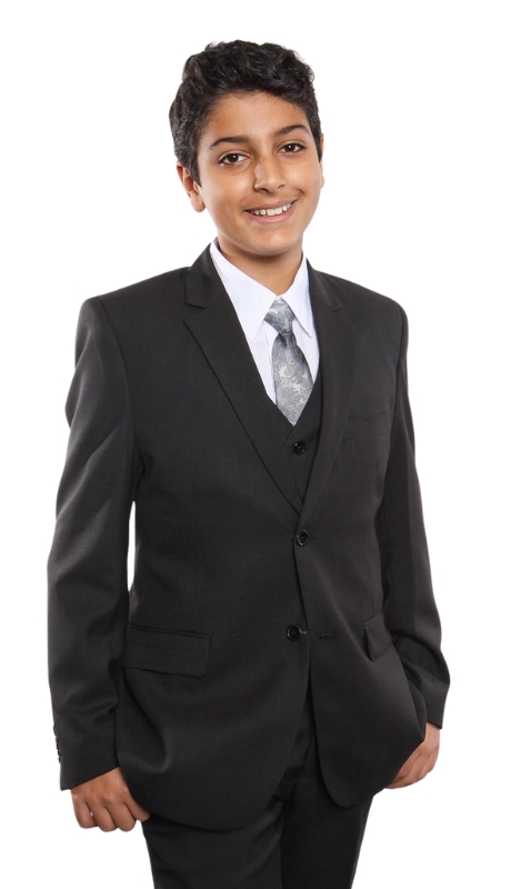 Tazzio Boys Suit B374-01-BLK