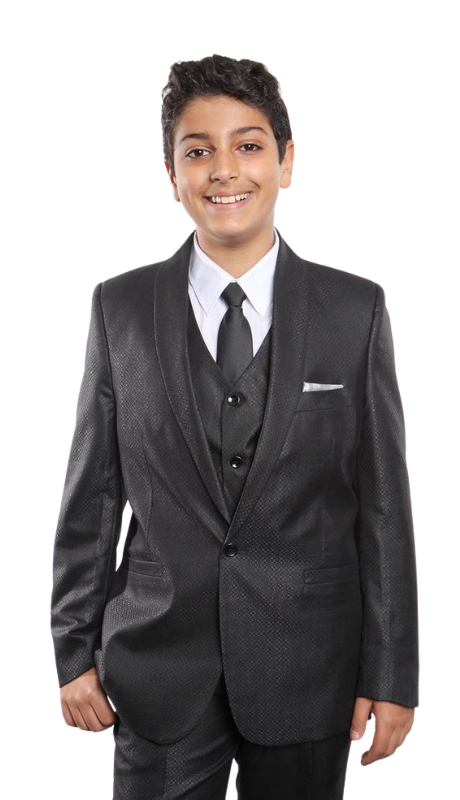 Tazzio Boys Suit B376-01-BLK